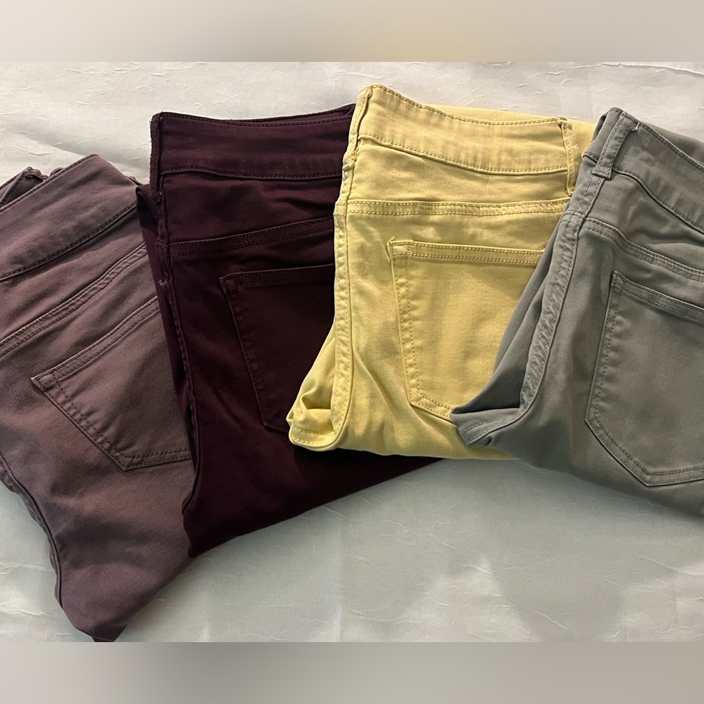 Maurice’s Khaki Colored Jeggings. Only purple left!